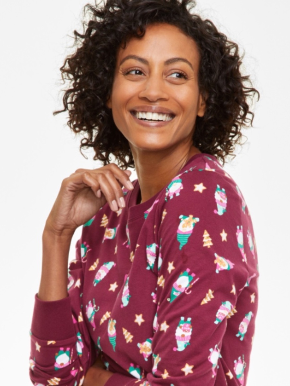 Holiday Lane Women's Gnomes Cotton Matching Family Pajamas Set
